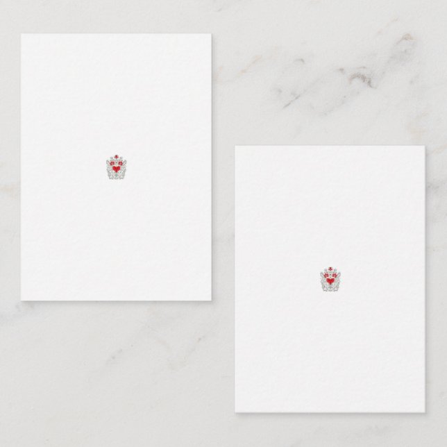 Tarjeta Pequeña Mariposa floral Mandala | Diseño de arte Purple Bo (Anverso / Reverso)