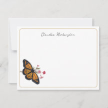 Mariposa Monarca Agradecimiento Vintage Inspirado