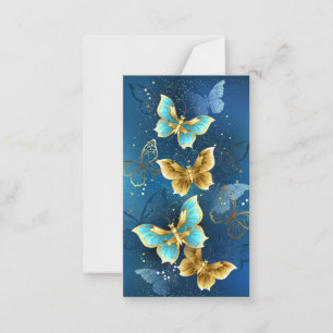 Tarjeta Pequeña Mariposas doradas