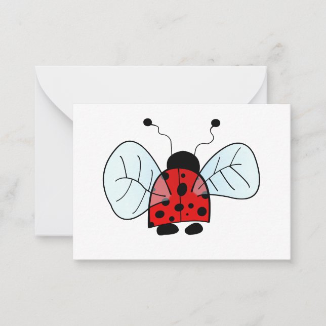 Tarjeta Pequeña Mariquita (Anverso)