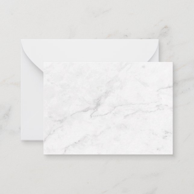 Tarjeta Pequeña Mármol Blanco (Anverso)