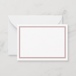 Tarjeta Pequeña Mármol minimalista de dos bordes