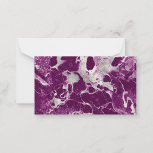 Tarjeta Pequeña Mármol Violeta Púrpura Elegante Abstracto Chic