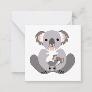 Tarjeta Pequeña Marsupial - Cuidadosamente KOALA - Vida silvestre 