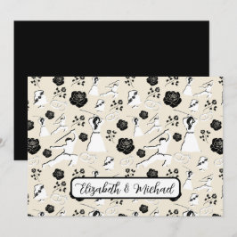 Tarjeta Pequeña Martial Arts Wedding Note Card