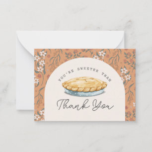 Tarjeta Pequeña Más dulce que el pastel de naranja Baby Shower agr