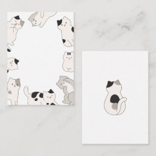 Tarjeta Pequeña Mascota de gatos cortos
