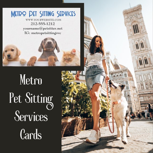 Tarjeta Pequeña Mascota del Metro Sitting Dog Cat (Subido por el creador)