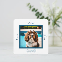 Tarjeta Pequeña Mascota personalizable de perro simpatía por la fo