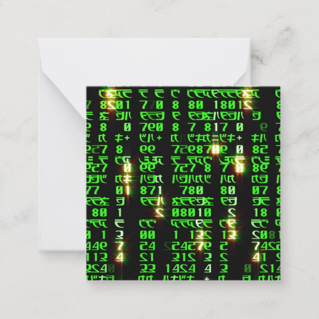 Tarjeta Pequeña Matriz de código (Anverso)