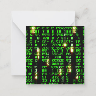 Tarjeta Pequeña Matriz de código