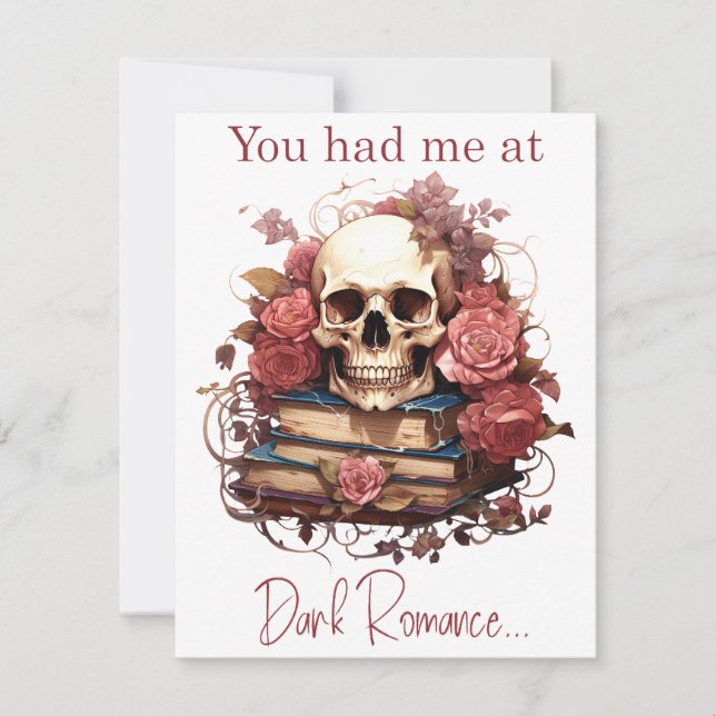 Tarjeta Pequeña Me conquistaste con Romance Oscuro (Anverso)