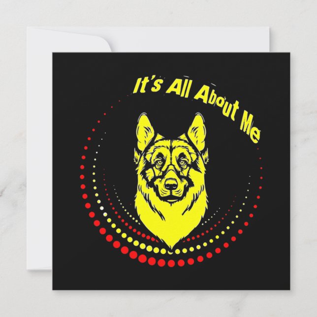 Tarjeta Pequeña Me German Shepherd (Anverso)