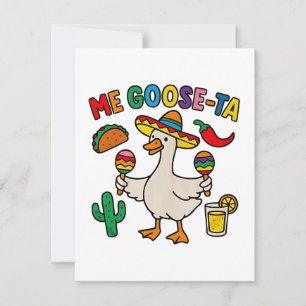 Tarjeta Pequeña Me Goose-Ta Funny Caballo Español Mexicano