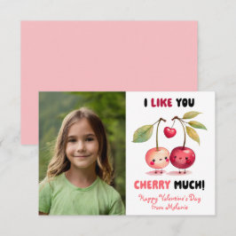 Tarjeta Pequeña Me Gustas Mucho Aula Foto San Valentín