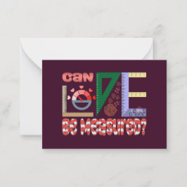 Tarjeta Pequeña Medidas del Amor