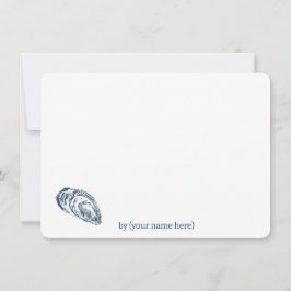 Tarjeta Pequeña Mejillón azul mar costero océano toda ocasión en b