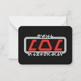 Tarjeta Pequeña Mejor Mamá en Galaxy (Aurebesh)