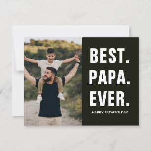 Tarjeta Pequeña Mejor. Papá. De la historia. Día del Padre 