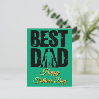 Tarjeta Pequeña Mejor Papá para el Día Feliz del Papá