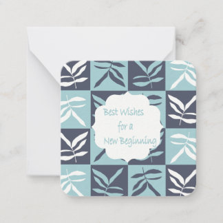 Tarjeta Pequeña Mejores deseos para un nuevo comienzo