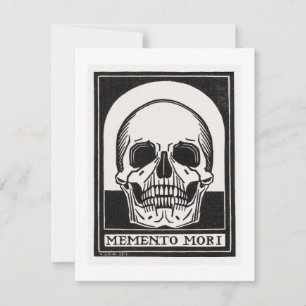Tarjeta Pequeña Memento Mori Skull