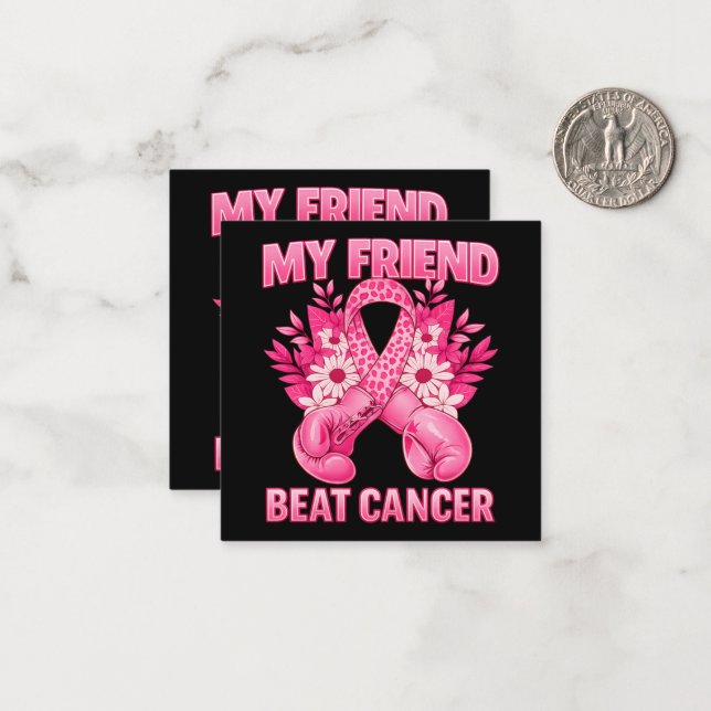 Tarjeta Pequeña Mi amigo venció el cáncer (Anverso/Reverso In Situ)