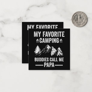 Tarjeta Pequeña Mi camping favorito - Amigos me llaman papá