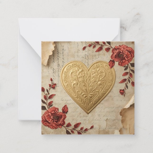 Tarjeta Pequeña Mi Corazón  (Anverso)