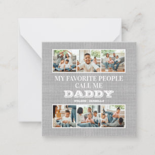 Tarjeta Pequeña Mi Gente Favorita Me Llama Papá Día del Padre