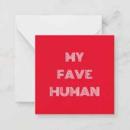 Tarjeta Pequeña Mi humano retro favorito