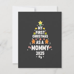 Tarjeta Pequeña Mi primera Navidad como Mamá 2025 Navidad 