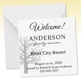 Tarjeta Pequeña Mini Custom Family Reunion Welcome Gift Bag