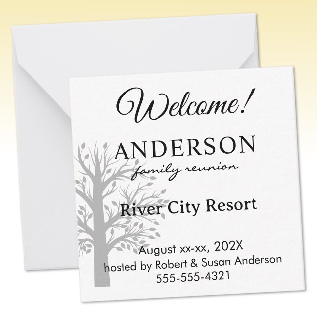 Tarjeta Pequeña Mini Custom Family Reunion Welcome Gift Bag (Subido por el creador)