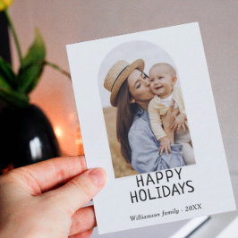 Tarjeta Pequeña Mini foto de familia Vacaciones de invierno 