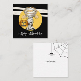 Tarjeta Pequeña MINI Presupuesto Halloween Mummy