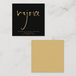 Tarjeta Pequeña MINI | Regocijarse por la elegancia del guión dora