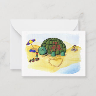 Tarjeta Pequeña Mini-Tarjetas Turtle Casanova