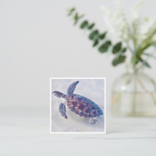 Tarjeta Pequeña Minicotécnicos de tortugas marinas personalizadas