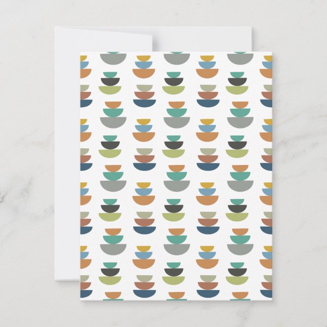 Tarjeta Pequeña Minimalismo moderno de mediados de siglo (Anverso)