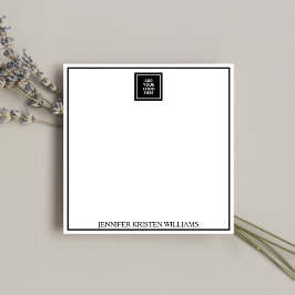 Tarjeta Pequeña Minimalist Black Business Logo Personalized 