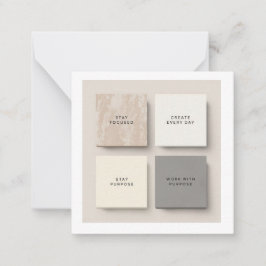 Tarjeta Pequeña Minimalist Inspirational Notes | Modern Of