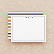 Minimalista Black & Brown Stripes Moda Classic