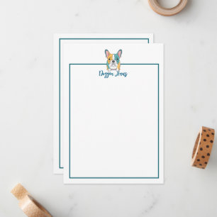 Tarjeta Pequeña Minimalista – Bulldog Francés