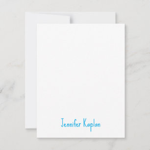 Tarjeta Pequeña Minimalista clásico profesional escritura informal