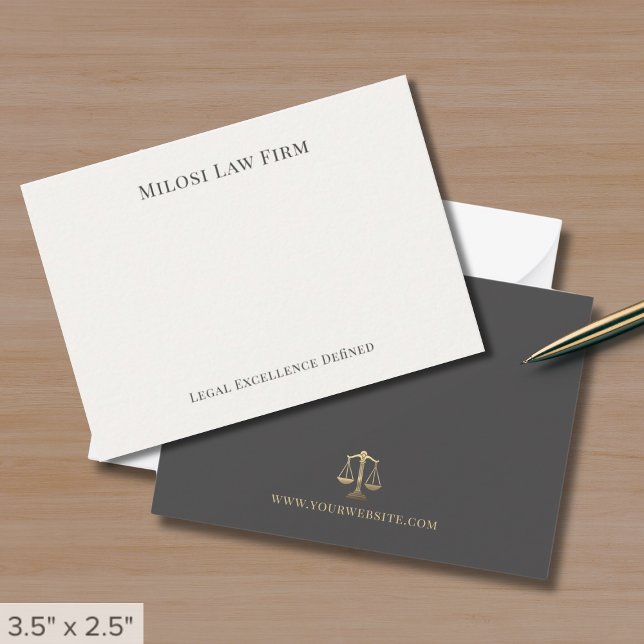 Tarjeta Pequeña Minimalista elegante legal (Subido por el creador)