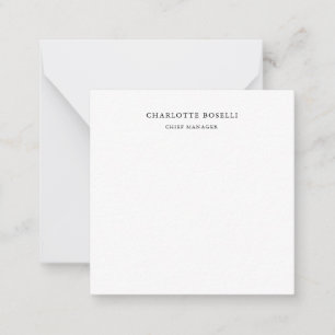Tarjeta Pequeña Minimalista elegante profesional clásico simple