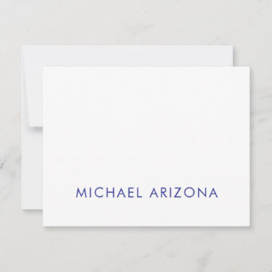 Tarjeta Pequeña Minimalista Moderna Simple Llano Nombre Propio