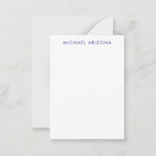 Tarjeta Pequeña Minimalista Moderna Simple Propio Nombre