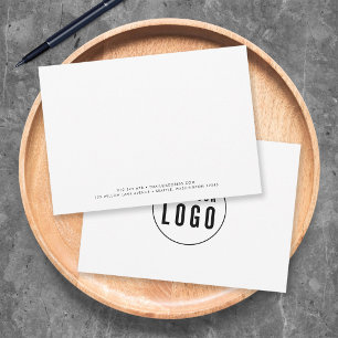 Tarjeta Pequeña Minimalista Moderno Agregar Logotipo Empresa